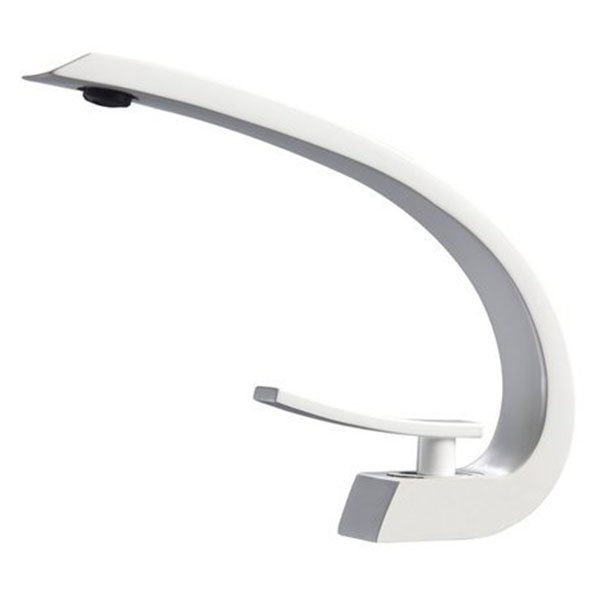 GRIFO DE LAVABO MOON DE PIE S-1080W BLANCO