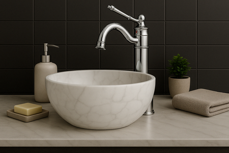 GRIFO DE LAVABO ADELITA ALTO RETRO S-1088 CROMO