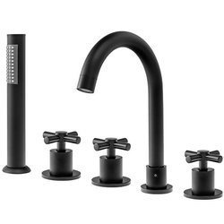 GRIFO DE BAÑERA VERANNI DE 5 AGUJEROS S-1104B NEGRO