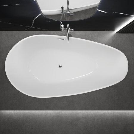 BAÑERA EXENTA ACRÍLICA ELLIE 170×75×58 BLANCA