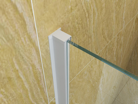 MAMPARA DE BAÑO ASTON DE 1 HOJA 50X150 FIJA BLANCA