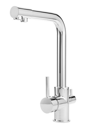 GRIFO DE COCINA PARA FREGADERO DE TRES VÍAS CROMADO S-2103