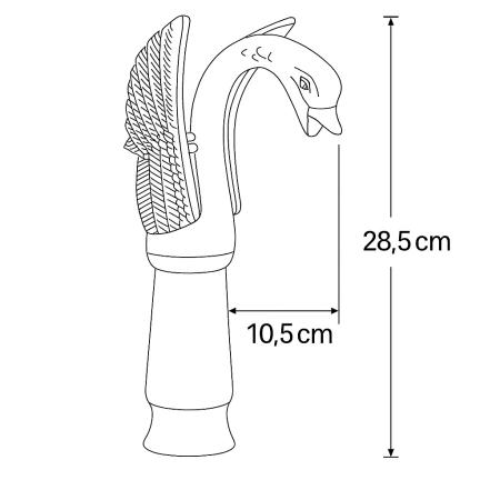 GRIFO DE LAVABO SWENNA ALTO RETRO S-1178G DORADO