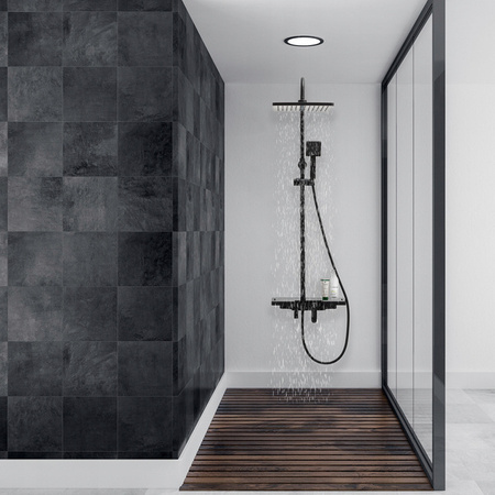 CONJUNTO DE DUCHA EXTERIOR Y-3001 NEGRO