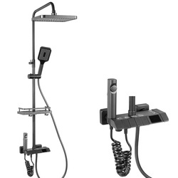 CONJUNTO DE DUCHA EXTERIOR S-1168 GRIS