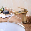 GRIFO DE LAVABO DE PIE EVANA BAJO RETRO S-1180VG ORO VIEJO