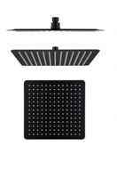 Cabezal de ducha 25x25 CM S-165B NEGRO