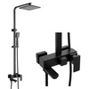 CONJUNTO DE DUCHA CUBO EXTERIOR S-1067B NEGRO