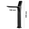 GRIFO DE LAVABO STONE ALTO S-1139B NEGRO