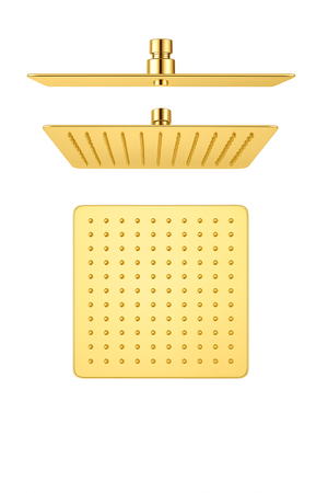 Cabezal de ducha 30x30 cm S-166G dorado