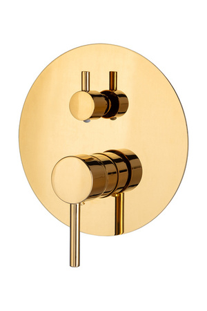 GRIFO DE BAÑERA EMPOTRADO ROSA S-1096G DORADO