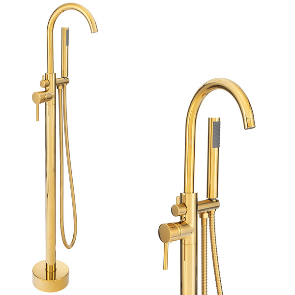 GRIFO DE BAÑERA INDEPENDIENTE ROSA S-1069G DORADO