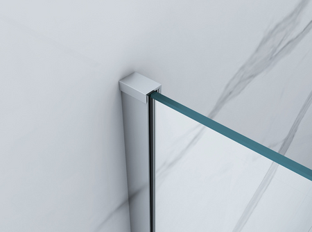 MAMPARA DE DUCHA WALK-IN DE 2 PARTES 60x40x200 TRANSPARENTE CROMO