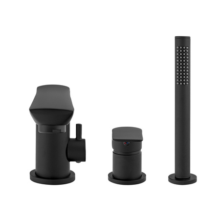 GRIFO DE BAÑERA DE 3 AGUJEROS S-1217B NEGRO