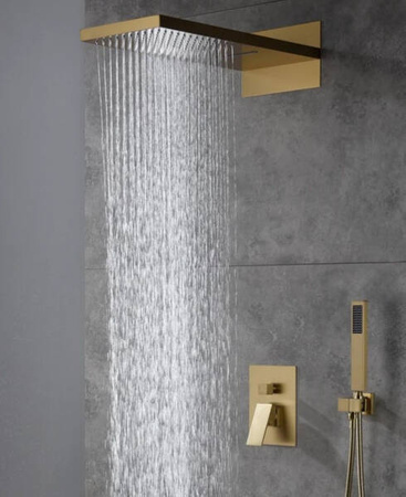 CONJUNTO DE DUCHA EMPOTRADO ENZO S-1101G DORADO