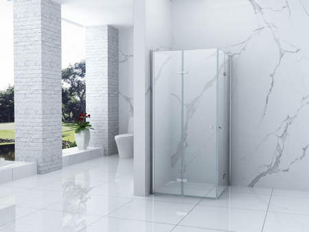 CABINA DE DUCHA BAXLER CUADRADA TRANSPARENTE - 90X90X190 CROMO