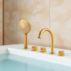 GRIFO DE BAÑERA DE 5 AGUJEROS S-1216G DORADO