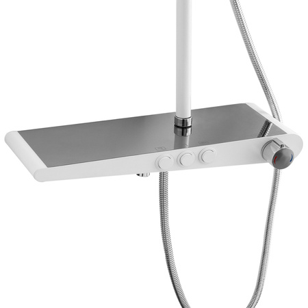 CONJUNTO DE DUCHA EXTERIOR LIVIA S-1205CW CROMO/BLANCO