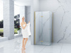CABINA DE DUCHA BAXLER CUADRADA TRANSPARENTE - 80X80X190 DORADA