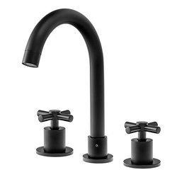 Grifo de lavabo Veranni de 3 agujeros SEM-1106B negro
