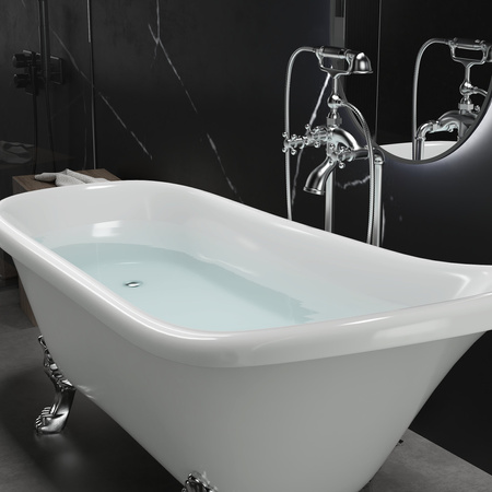 BAÑERA EXENTA ISABEL DE ACRÍLICO 150×75×72 BLANCA