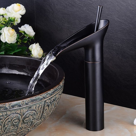 GRIFO DE LAVABO ELIANA ALTO RETRO S-1152B NEGRO