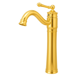 GRIFO DE LAVABO ADELITA ALTO RETRO S-1088G DORADO