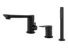 GRIFO DE BAÑERA DE 3 AGUJEROS S-1217B NEGRO