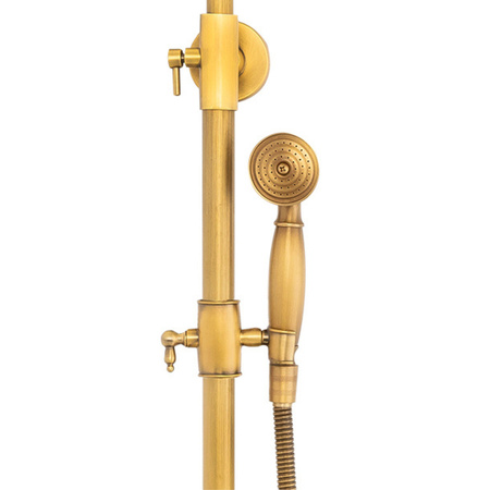 CONJUNTO DE DUCHA EXTERNA RETRO CAMILLA S-1197V ORO VIEJO