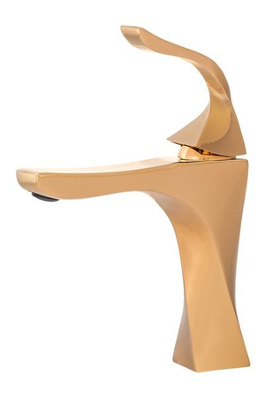 GRIFO DE LAVABO ALBA DE PIE BAJO S-1142G DORADO