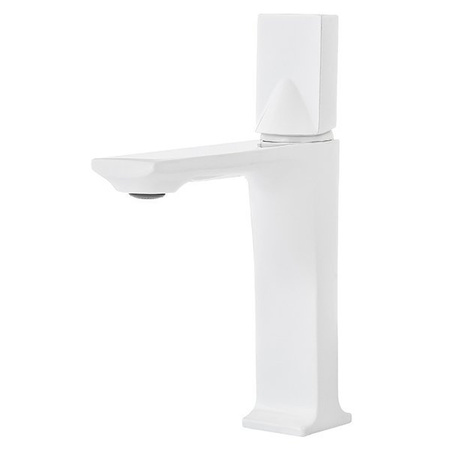 GRIFO DE LAVABO STONE DE PIE BAJO S-1140 BLANCO