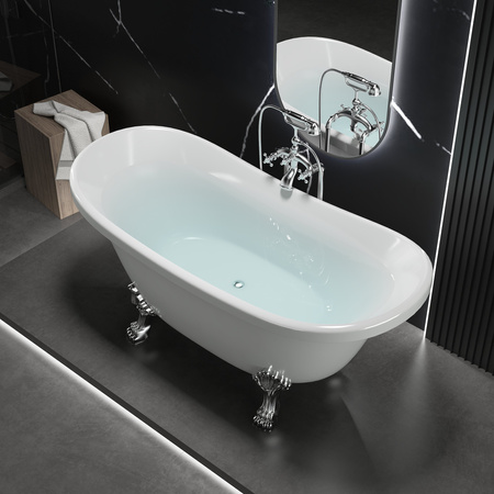 BAÑERA EXENTA BELLA DE ACRÍLICO 170×75×70 BLANCA