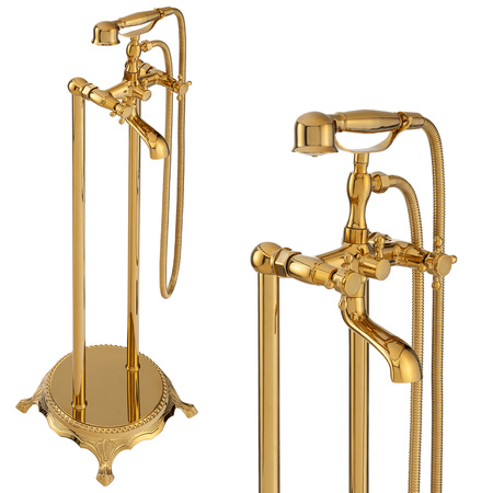 GRIFO DE BAÑERA CAMILLA INDEPENDIENTE RETRO S-1071G DORADO