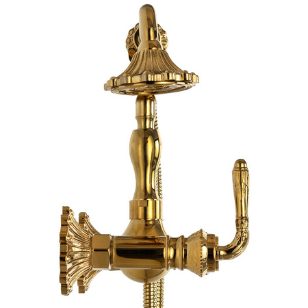 GRIFO DE BAÑERA ISABELLA DE DUCHA MURAL RETRO S-1183G DORADO