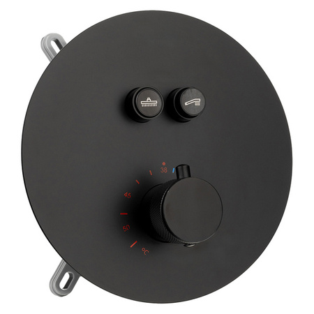 CONJUNTO DE DUCHA CARLO EMPOTRADO S-1172B NEGRO