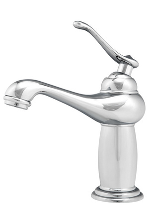 GRIFO DE LAVABO LORENZA DE PIE BAJO RETRO S-1155 CROMO