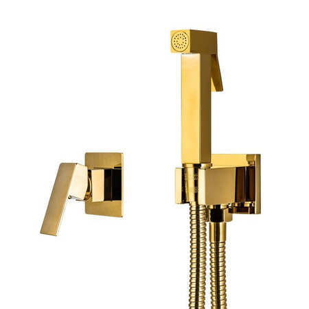 GRIFO DE BIDÉ EMPOTRADO CUBO - CONJUNTO HIGIÉNICO S-1117G DORADO