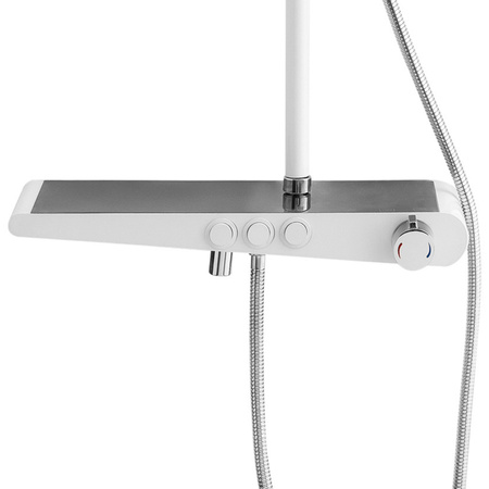 CONJUNTO DE DUCHA EXTERIOR LIVIA S-1205CW CROMO/BLANCO