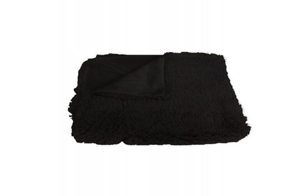 MANTA PELOSA PELUCHE CUBRECAMA 150 x 200 Negro