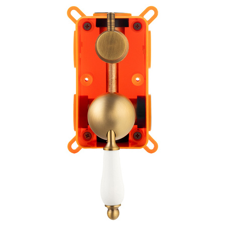 CONJUNTO DE DUCHA EMPOTRADO RETRO S-1175V ORO VIEJO