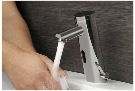 GRIFO DE LAVABO SIN CONTACTO CON SENSOR S-1016 CROMO