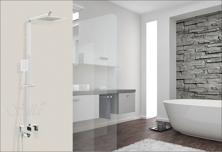 CONJUNTO DE DUCHA CUBO EXTERIOR S-1067 CROMO