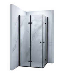 CABINA DE DUCHA BAXLER CUADRADA TRANSPARENTE - 80X80X190 NEGRA