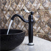 GRIFO DE LAVABO PALOMA ALTO RETRO S-1110 NEGRO