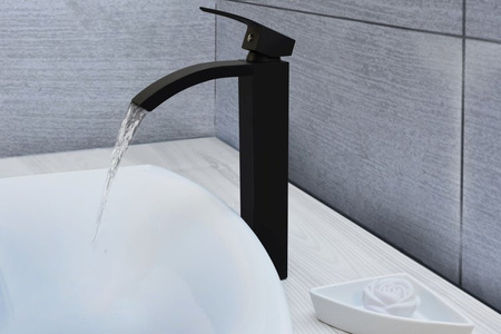 GRIFO DE LAVABO NEIRA ALTO S-1020HB NEGRO