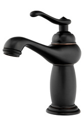 GRIFO DE LAVABO LORENZA DE PIE BAJO RETRO S-1155BV NEGRO