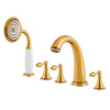 GRIFO DE BAÑERA RETRO DE 5 AGUJEROS S-1214G DORADO