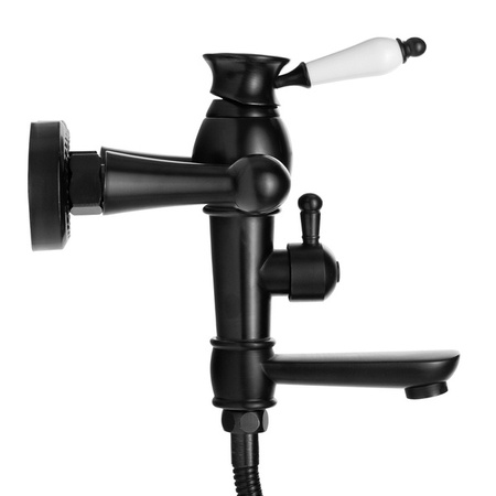 GRIFO DE BAÑERA VERONA DE PARED RETRO S-1185B NEGRO