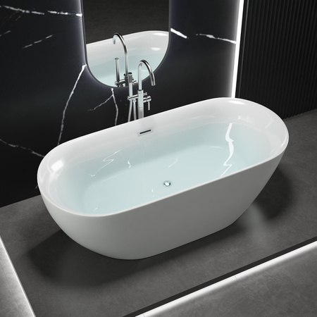 BAÑERA EXENTA MIA ACRÍLICA 170×75×58 BLANCA