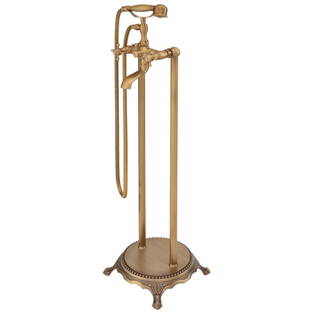 GRIFO DE BAÑERA CAMILLA INDEPENDIENTE RETRO S-1071V ORO ANTIGUO